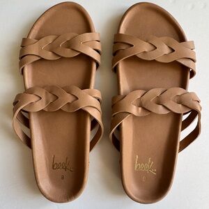 Beek Women's Tan Leather Sandals